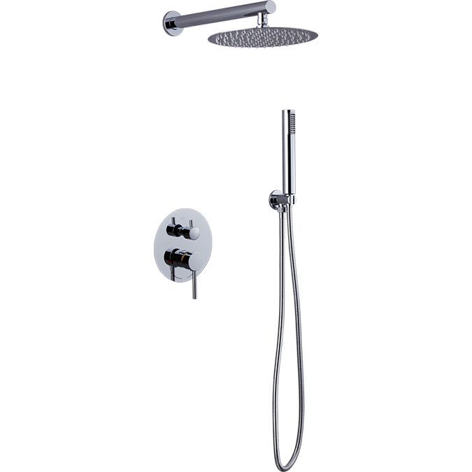 Juego de ducha redondo cromado SUS304 YF1203c