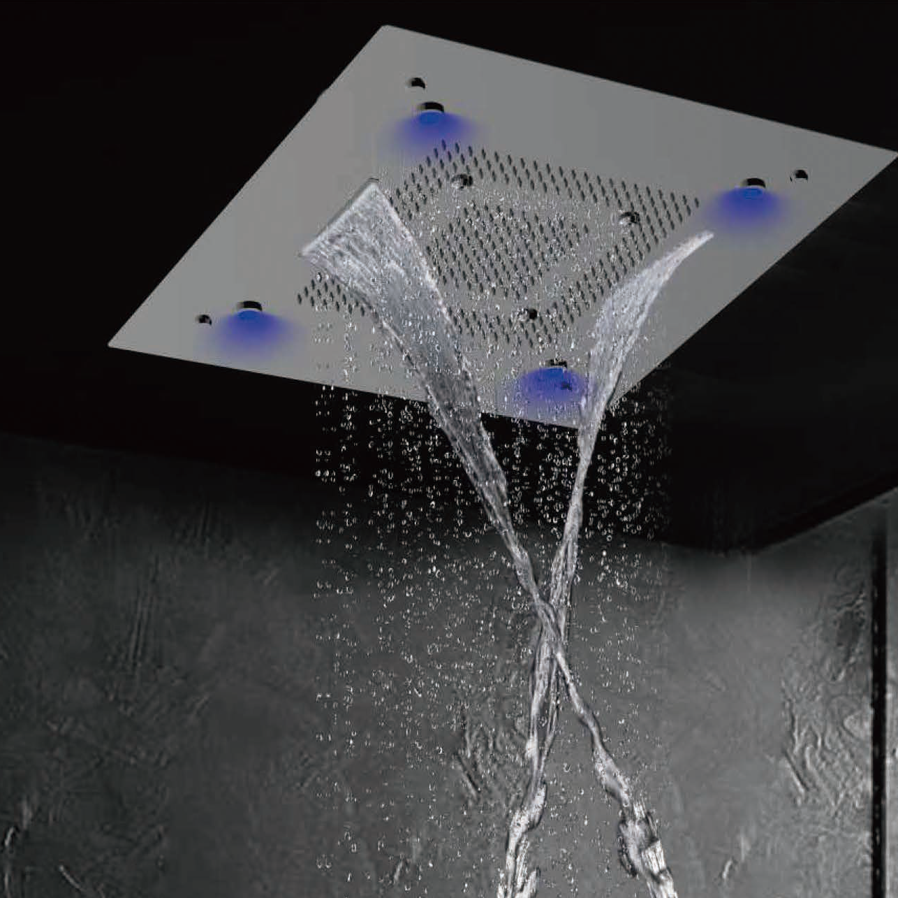 Raigu Shower System Thermostatic LED Shower Head