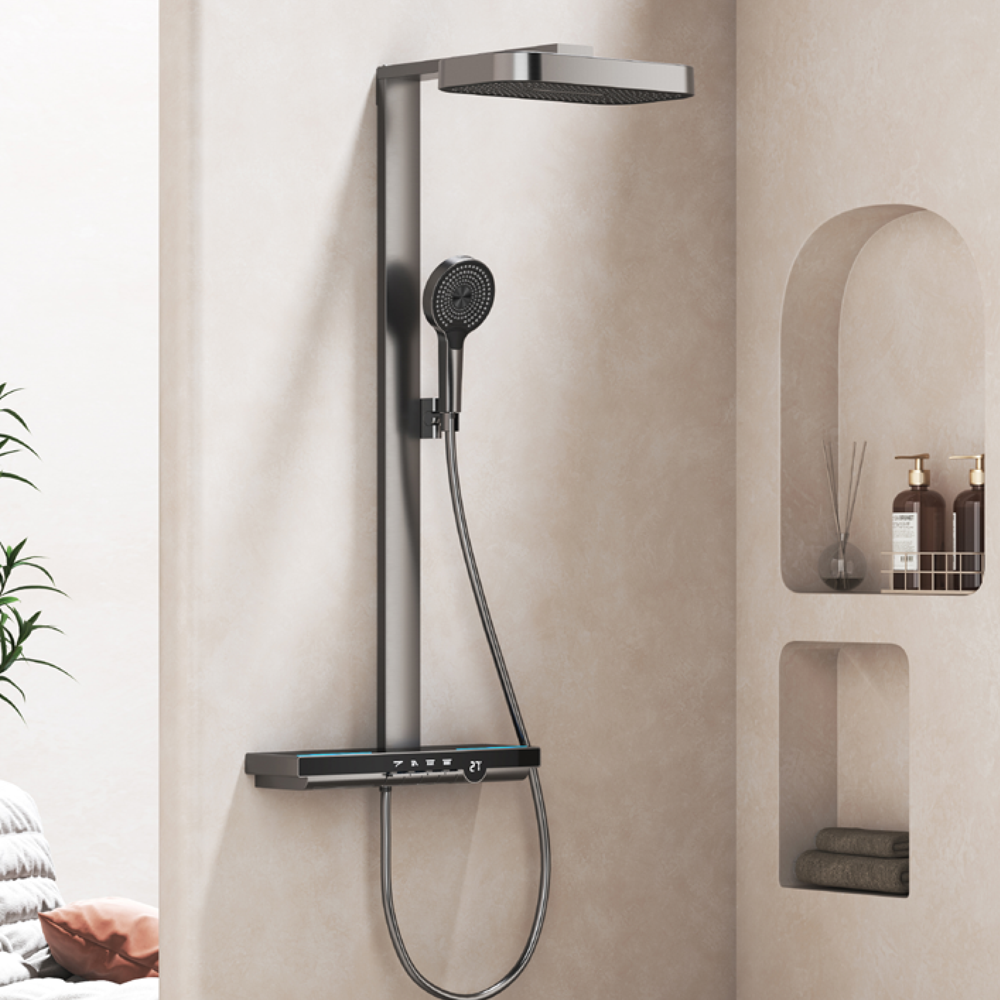 RG-504 Thermostatic 4-Function Shower System (LED Digital Display)