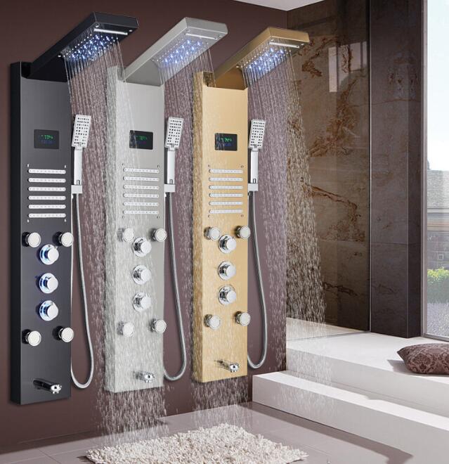 RAIGU  304 Stainless Steel Shower Panel Tower System